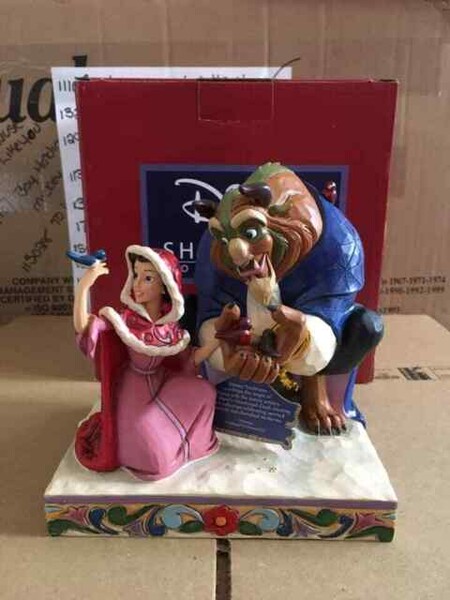 Jim Shore Something There Belle and Beast in Winter Figurine 4039075 Disney for sale | eBay