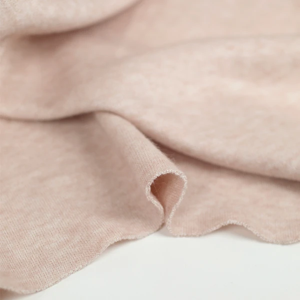 Tissu maille jersey merveilleuse viscose Rose pastel | Pour couture d'habits stretch : robe ou cardigan