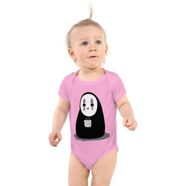 Spirited Away Face Kaonashi Baby Onesie Infant Bodysuit - Ghibli Merch Store - Official Studio Ghibli Merchandise
