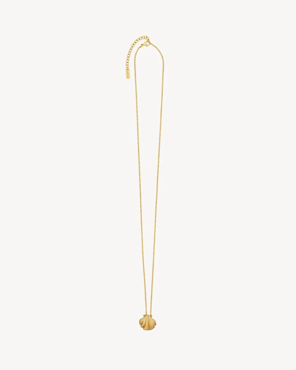 shell necklace in metal | Saint Laurent | YSL.com