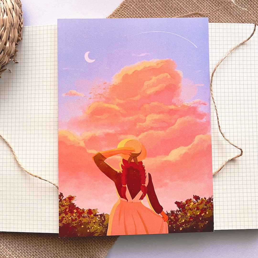 ANNE WITH AN E  -  Anne of Green Gables Art print
