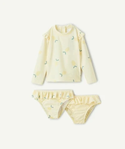 Ensemble maillot de bain 3 pièces bébé fille anti-uv