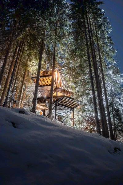 Réservation Cabane sur pilotis en Savoie - A la Belle Etoile - Cabane & Spa