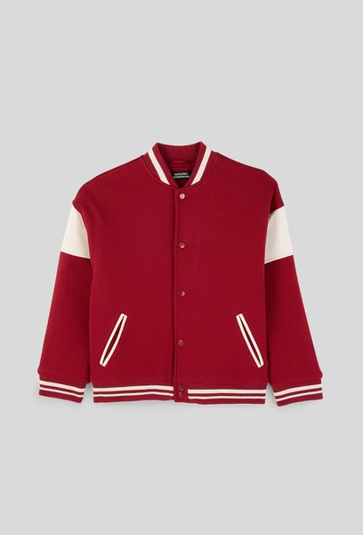 Teddy boutonné bicolore en coton BIO GOTS