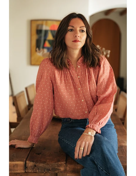 Chemise Abby bois de rose