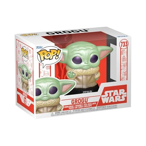 Funko Pop! Star Wars: Holiday - Grogu (The Child, Baby Yoda) ​ - Figurine en Vinyle à Collectionner - Idée de Cadeau - Produits Officiels - Jouets pour Les Enfants et Adultes - Movies Fans