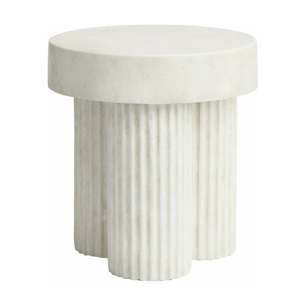 Table d'appoint en fibre de béton blanche 45 cm Gear - NORR11