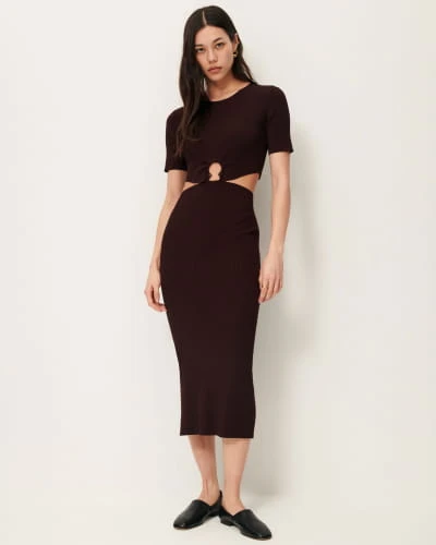 LOVELL Ganache | Robe | SESSÙN Site officiel