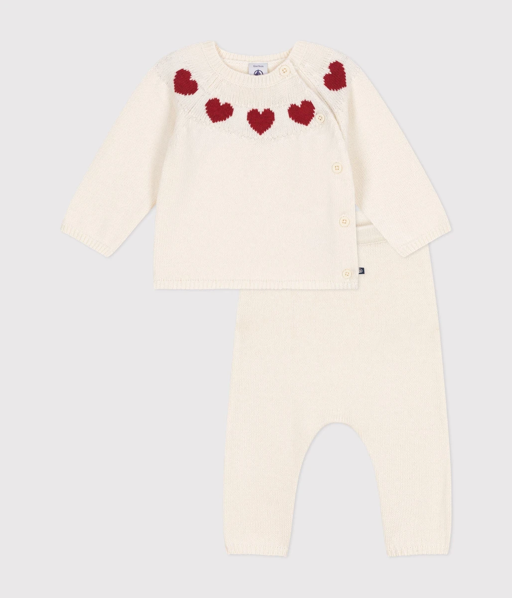Ensemble 2 pièces en tricot bébé
