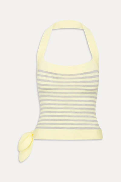Quinn Knit Halter Top - Echo Stripe