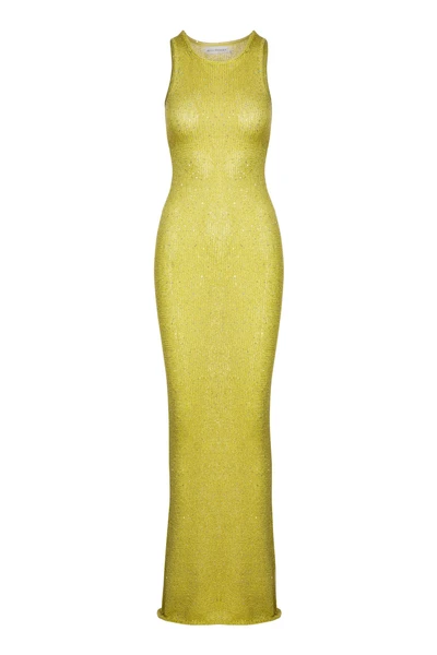 Natalia Dress - Chartreuse Sequin