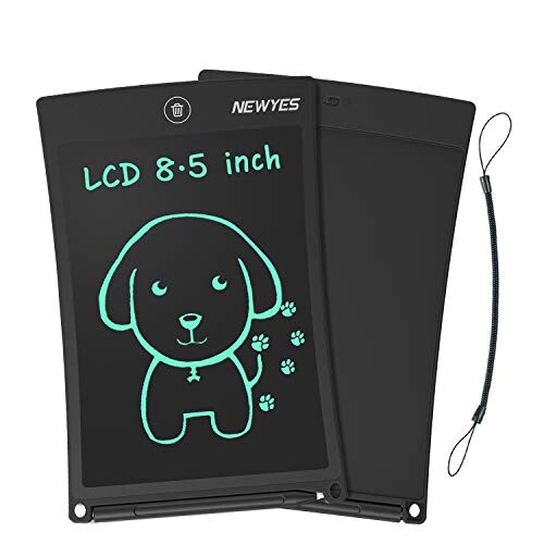 NEWYES NYWT850 Tablette d'Ecriture LCD, 8.5 Pouces de Longueur - Différentes Couleurs（Noir）
