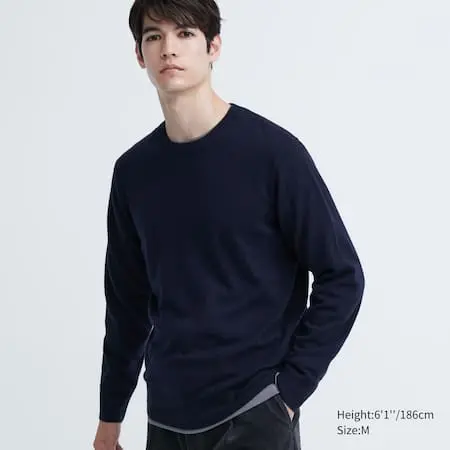 Pull 100% Cachemire Col Rond | UNIQLO. Taille M