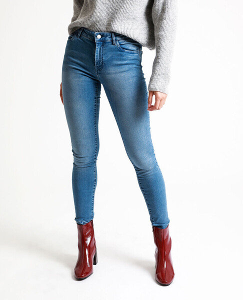 Jean skinny mid waist