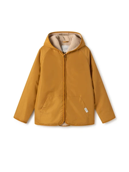 Manteau en matière recyclée | jaune "laurie technical hooded jacket mustard" Twothirds