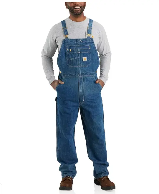 LOOSE FIT DENIM BIB OVERALL