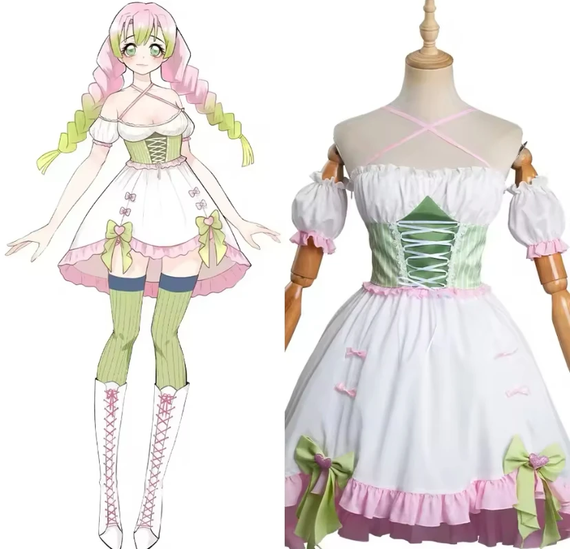 Anime Oke Roji Mitsuri Cosplay Costume, Robe Lolita, Tenues d'Halloween, Carnaval Trempé - AliExpress 200000532