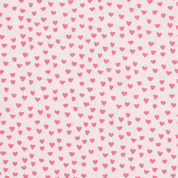 Tissu de décoration sergé coton mini cœurs – rose clair