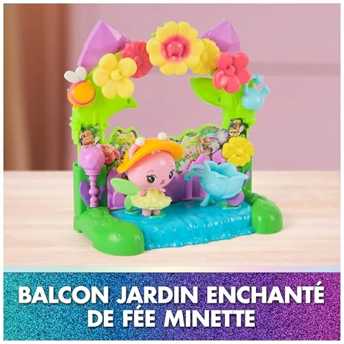 Gabby et la Maison Magique Le Film - Gabby Dollhouse - Balcon Jardin Enchanté De Fée Minette - 1 Figurine Et 5 Accessoires - Dessin Animé Jouet Maison De Poupée - Jouet Enfant 3 Ans Et +