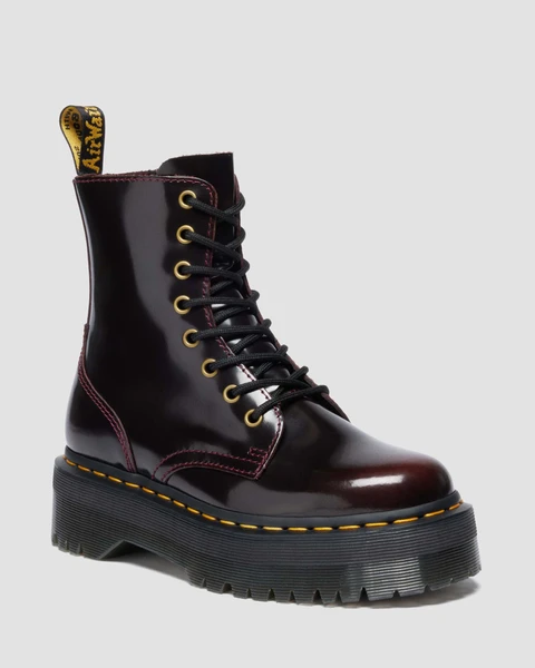 Boots Plateformes Jadon Arcadia en Rouge Cherry Red | Dr. Martens