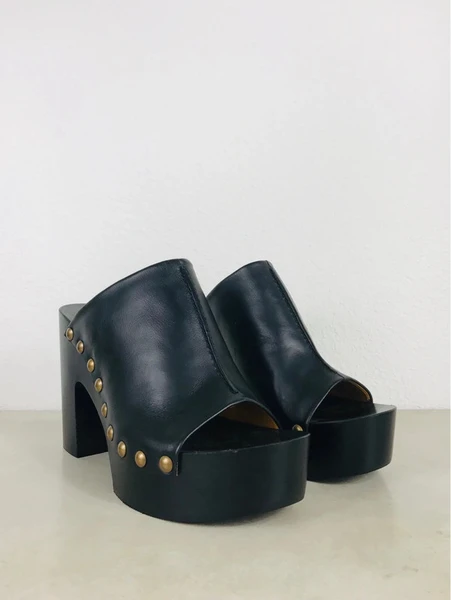 Veronique Branquinho - Leather Platform Sandals