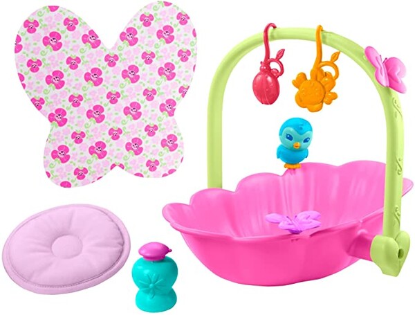 My Garden Baby coffret Nénuphar 2-en-1, couffin-baignoire et 7 accessoires pour poupon bébé papillon, jouet pour enfant dès 2 ans, HBH46 : Amazon.fr: Jeux et Jouets