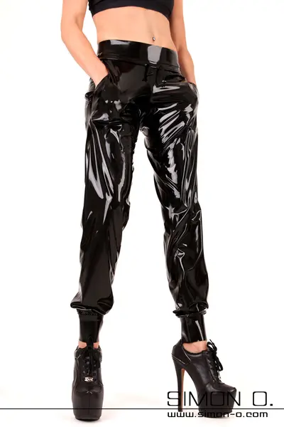 Fashionable Latex Sweatpants
