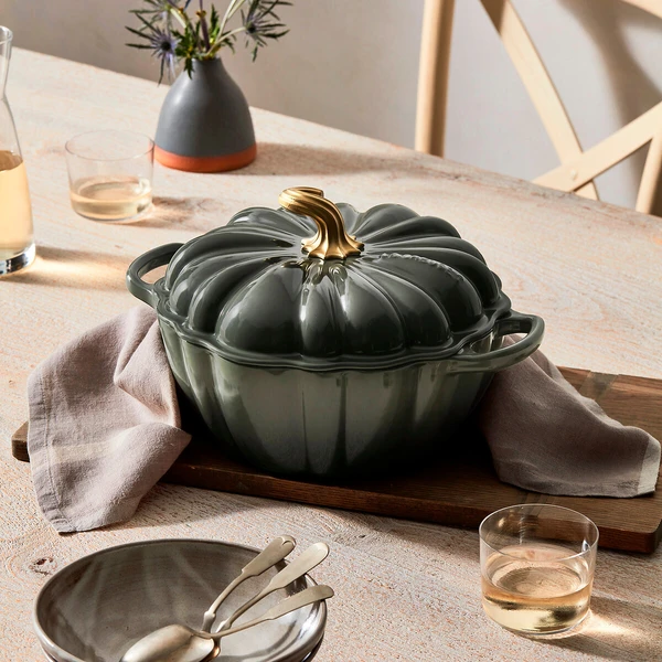 Cocotte citrouille VERTE THYM 