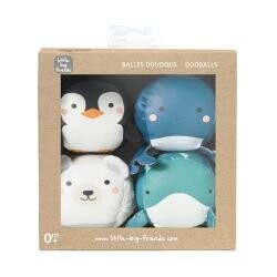 4 balles doudous Dooballs | Océan - Little Big Friends