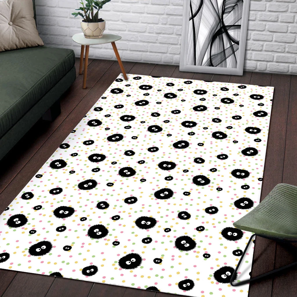Spirited Away Soot Sprites Rug - Ghibli Merch Store - Official Studio Ghibli Merchandise