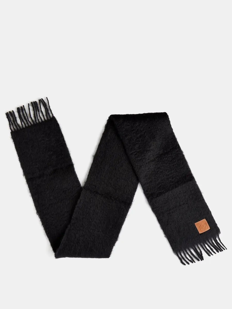 Écharpe en mohair mélangé à empiècement Anagramme