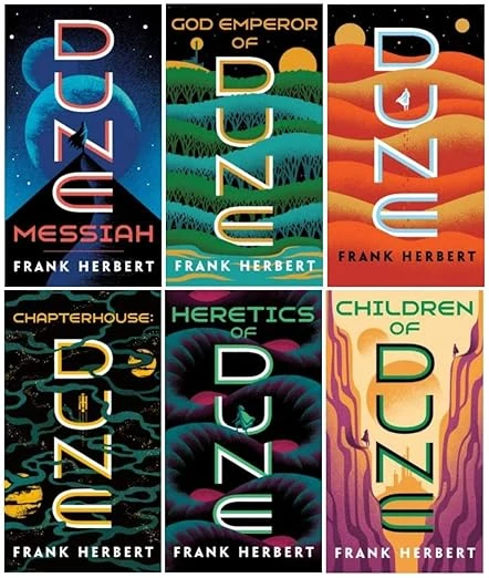 The Dune Collection, Books 1-6. (Set includes -- Dune, Dune Messiah, Children of Dune, God Emperor of Dune, Heretics of Dune, Chapterhouse Dune) Complete Series Mass Market Paperback
