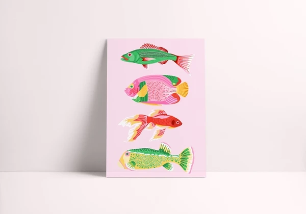 Cute fishes A4