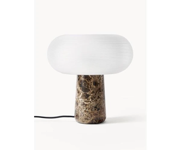 Lampe à poser avec pied en marbre Mariella