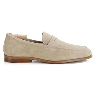 Mocassin pour homme Velours Beige foncé - DERVIO