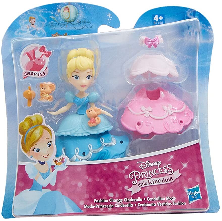 Disney Princesses de la Mode Little Kingdom avec Robes et Accessoires, Figurines pour Enfants à Collectionner (Cendrillon): Amazon.fr: Jeux et Jouets