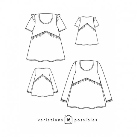 Patron Blouse/Robe Scämmit - Virevolte