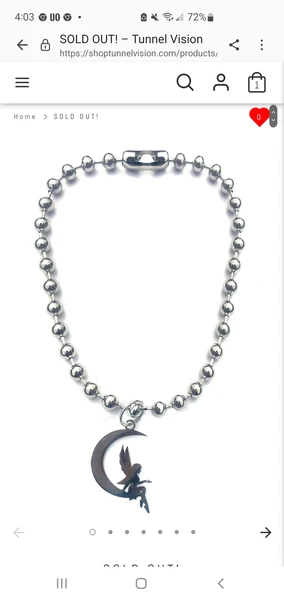 Collier fée 
