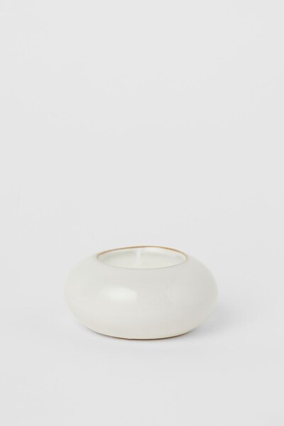 Bougie parfumée en pot de céramique