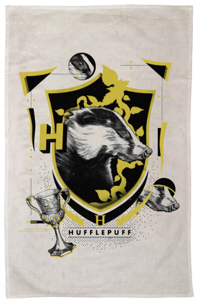 Harry Potter | Hufflepuff Tea Towel by Ikon Collectables | Popcultcha