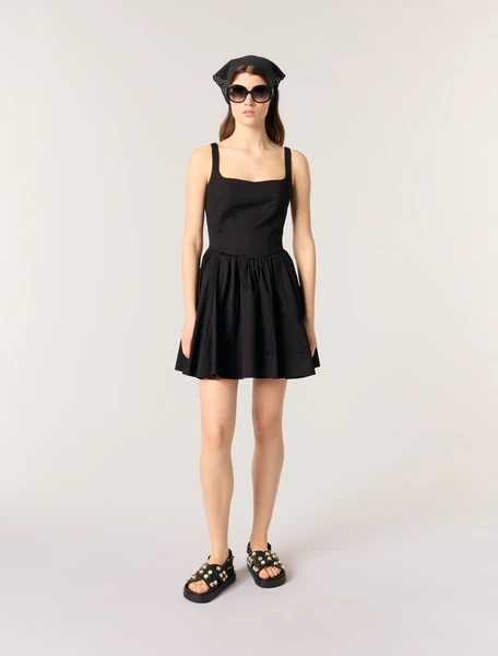 Robe courte en coton