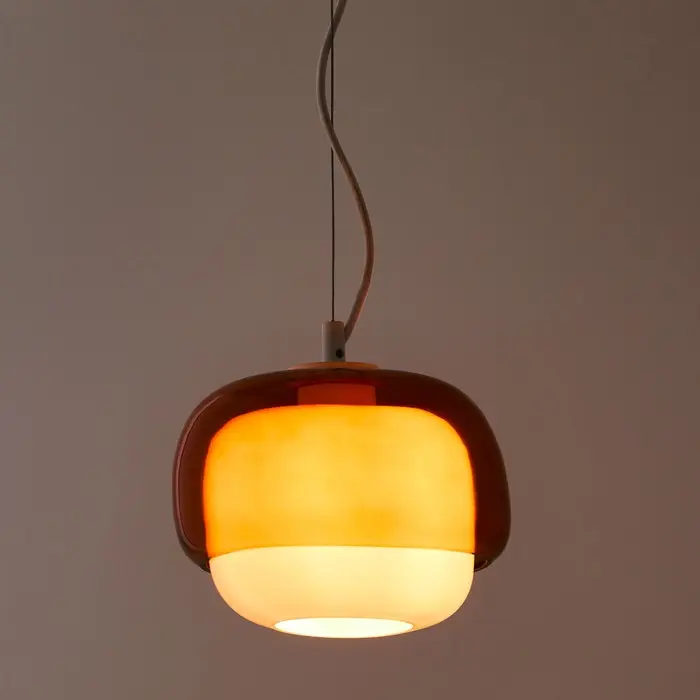 Suspension en verre coloré Ø21,5 cm, Kinoko
