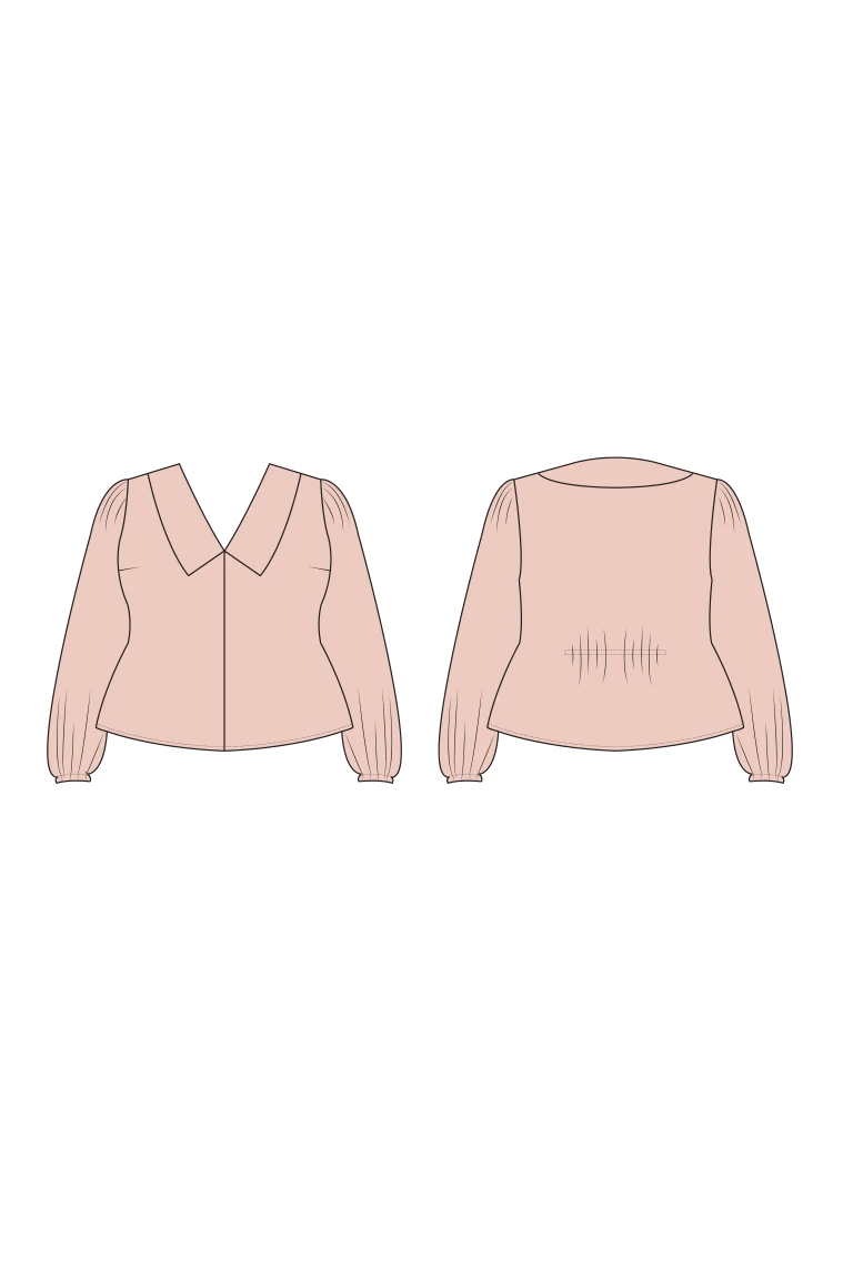Cosmo Collared Blouse PDF Sewing Pattern