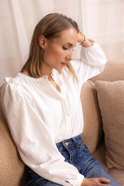 Joli Kit Couture - Blouse Lila blanche