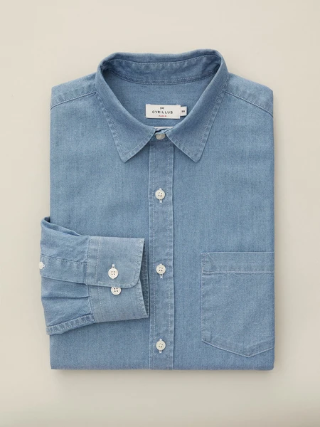 Chemise Regular Fit homme en chambray