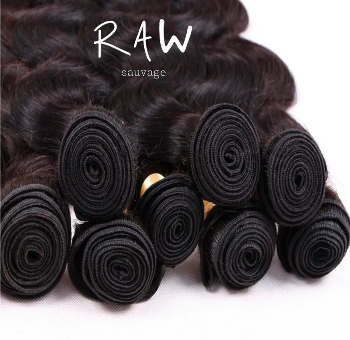 RAW INDIAN WEFT/BOULES (26 pouces)