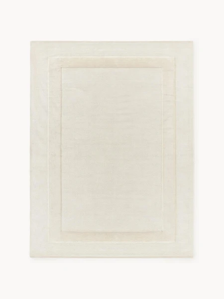 Tapis en coton tissé main avec structure haute et basse Dania