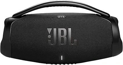 JBL Boombox 3 WiFi, Portable Speaker Compatible with Bluetooth and WiFi, JBL Original Pro Sound and Powerful Bass, Waterproof and Dust-proof, 24 Hour Battery Life, Black