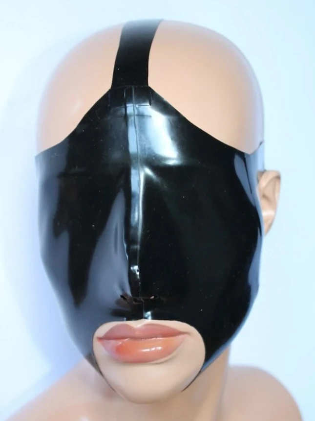 Masque de confiance en latex noir