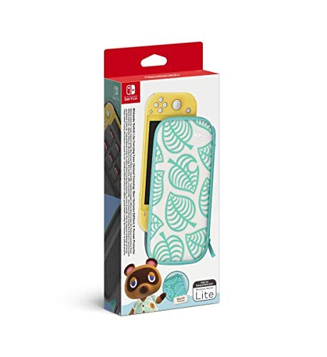 Pochette de Transport - Edition Animal Crossing New Horizons/Protection d'Ecran pour Nintendo Switch Lite